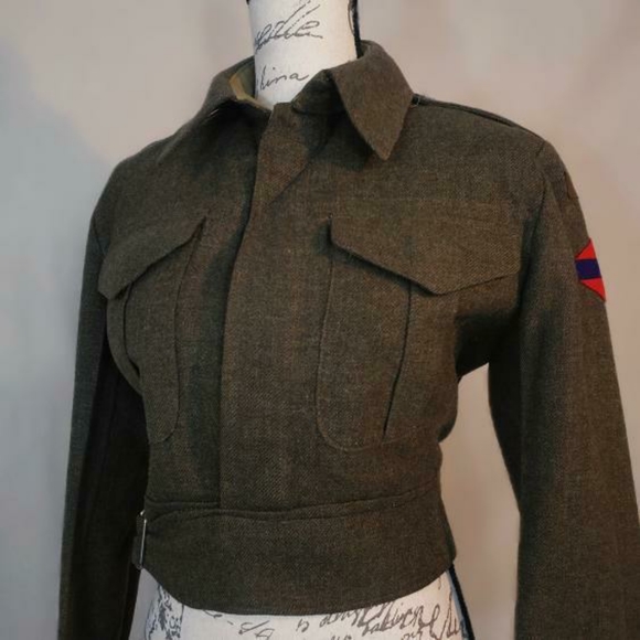Vintage 1940s Canadian battle dress blouse serge! - Picture 2 of 7